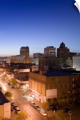 High angle view of buildings in a city, El Paso, Texas