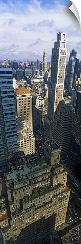 High angle view of buildings in a city, Manhattan, New York City, New York State