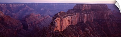 High angle view of rock formations, Grand Canyon National Park, Arizona