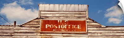 High section view of a post office, West Bend, Kentucky