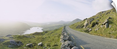 Highway on a hillside, County Kerry, Republic of Ireland
