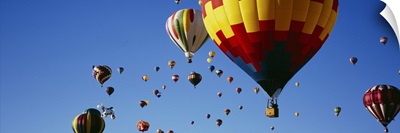 Hot air balloons at the international balloon festival, Albuquerque, New Mexico