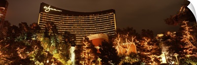 Hotel lit up at night Wynn Las Vegas The Strip Las Vegas Nevada