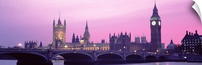 Houses of Parliament Westminster Bridge & Big Ben London England