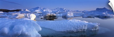 Icebergs in the sea, Disko Bay, Greenland