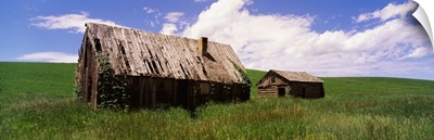 Idaho, View of an old abandoned Homestead