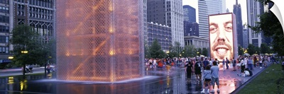 Illinois, Chicago, Millennium Park, The Crown Fountain