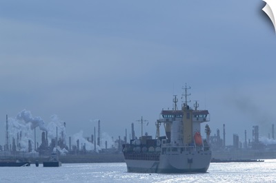 Industrial ship at a port, Port Of Houston, La Porte, Houston, Texas
