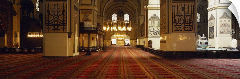 Interior Ulu Mosque Bursa Turkey