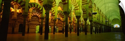 Interiors of a cathedral, La Mezquita Cathedral, Cordoba, Cordoba Province, Spain