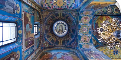 Interiors of a church, Church of The Savior On Spilled Blood, St. Petersburg, Russia