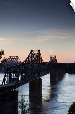 Interstate 20 bridge, Mississippi River, Vicksburg, Warren County, Mississippi