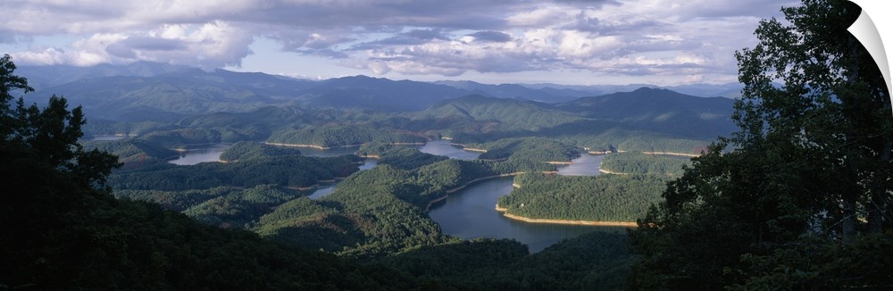 Islands in a lake, Fontana Lake, North Carolina