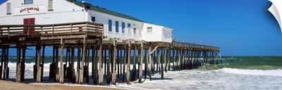 Kitty Hawk Pier on the beach, Kitty Hawk, Dare County, Outer Banks, North Carolina