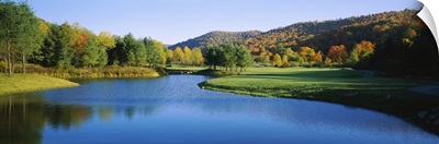 Lake on a golf course, The Raven Golf Club, Showshoe, West Virginia