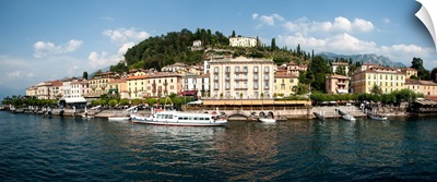 Late afternoon view of waterfront at Bellagio, Lake Como, Lombardy, Italy