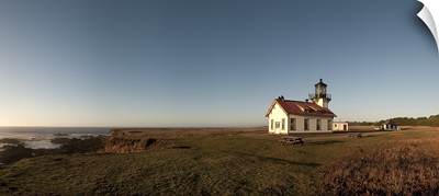 Lighthouse at the coast, Point Cabrillo Light, Fort Bragg, Mendocino County, California