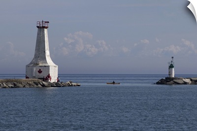Lighthouse on the coast, Cobourg, Canadian Province, Ontario, Canada
