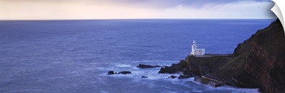 Lighthouse on the coast, Hartland Point, North Devon, Devon, England
