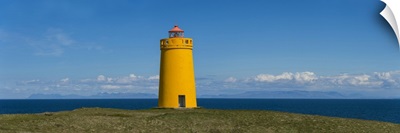Lighthouse on the coast, Holmbergsviti Lighthouse, Keflavik, Iceland