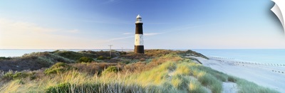 Lighthouse on the coast, Spurn Head Lighthouse, Spurn Head, East Yorkshire, England