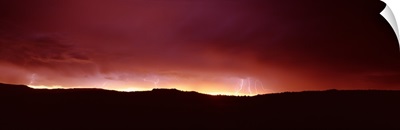 Lightning in the sky, Sedona, Arizona