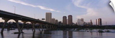 Low angle view of a bridge over a river, Richmond, Virginia