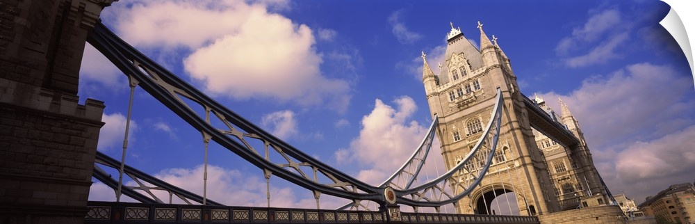 Low angle view of a bridge, Tower Bridge, London, England