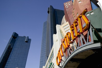 Low angle view of a building with skyscraper in a city, City Streets, Chase Texas Tower, Fort Worth, Texas