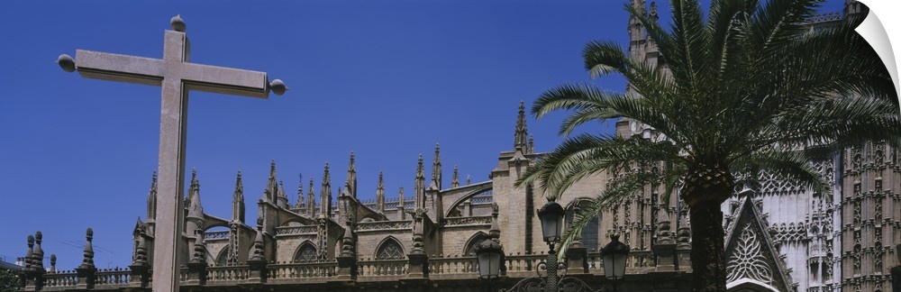 Low angle view of a cathedral, Seville Cathedral, Seville, Spain