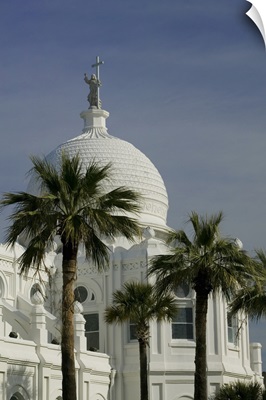 Low angle view of a church, Sacred Heart Catholic Church, Galveston, Texas