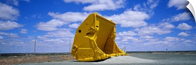 Low angle view of a mining scoop, Kalgoorlie, Western Australia, Australia