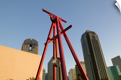 Low angle view of a sculpture, Dallas, Texas