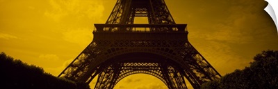 Low angle view of a tower, Eiffel Tower, Champ De Mars, Paris, Ile De France, France