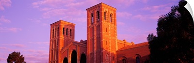 Low angle view of Royce Hall at university campus, UCLA, California