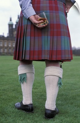 Man Wearing Kilt Scotland