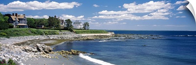 Mansion at a coastline, Newport, Newport County, Rhode Island