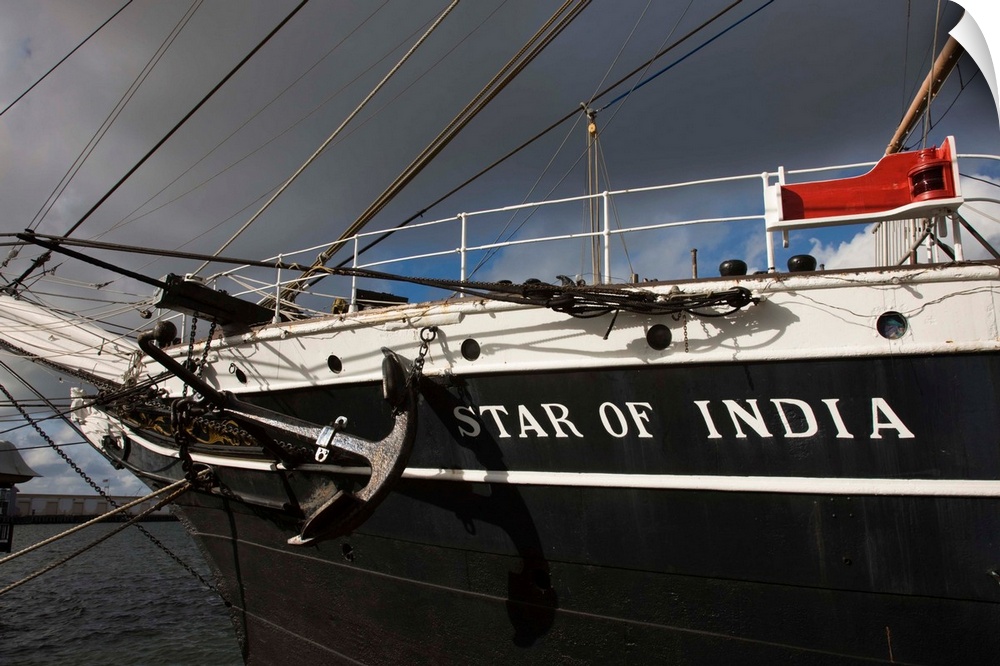 USA, California, San Diego, Maritime Museum, Star of India, built 1863, world's oldest ship maintaining a regular sailing ...