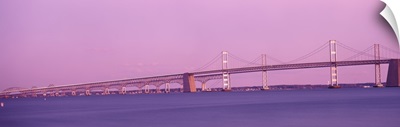 Maryland, Low angle view of Chesapeake Bay Bridge