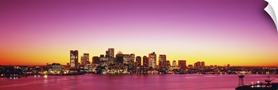 Massachusetts, Boston, sunset