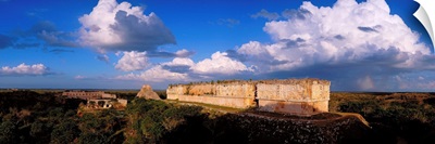 Mayan Ruins "Governor's Palace" and Pyramid Uxmal Mexico