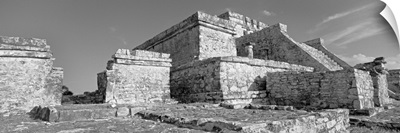 Mexico, Quintana Roo, Tulum Archaeological Zone, El Castillo