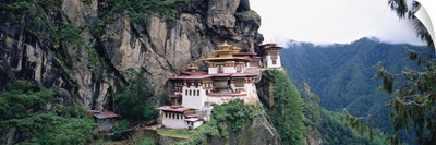 Monastery on a cliff, Taktshang Monastery, Paro, Bhutan