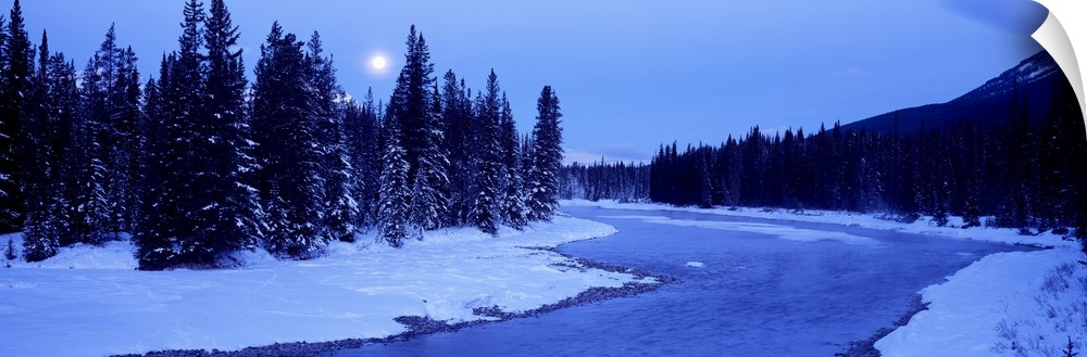 Moon Banff National Park Alberta Canada