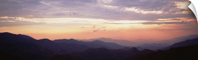 Mountain at dusk, North Carolina
