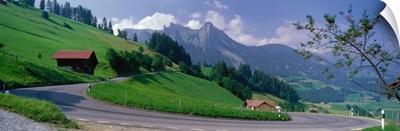 Mountain Road Jaunpass Switzerland