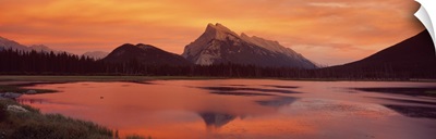 Mt Rundle & Vermillion Lakes Banff National Park Alberta Canada