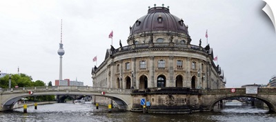 Museum at the waterfront, Bode-Museum, Spree River, Museum Island, Berlin, Germany