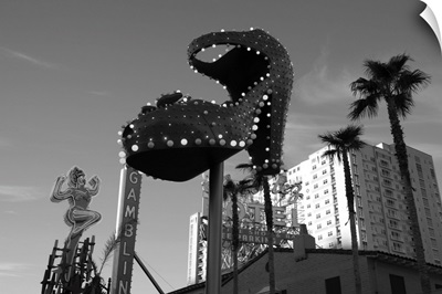 Neon signs of a casino, Fremont Street, The Strip, Las Vegas, Nevada