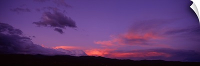 New Mexico, Pojaque, sunset